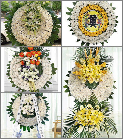 山西晋中灵石县南关镇沟峪滩村花圈速递